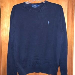 Polo Crew Neck Sweater Blue Medium